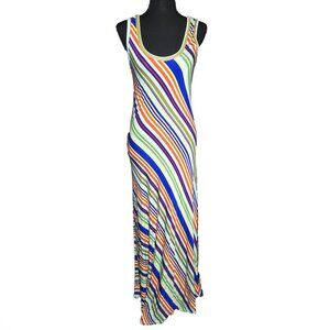 Calvin Klein Striped Maxi Dress, Size 6